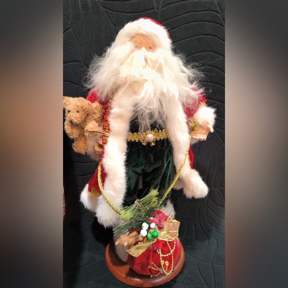 Festive Santa Claus Holiday Figurine